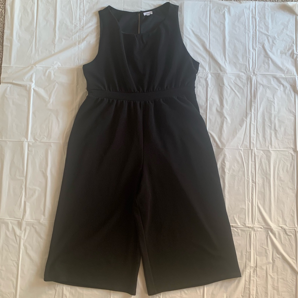 Plus Size Wide Leg Jumpsuit - 1x